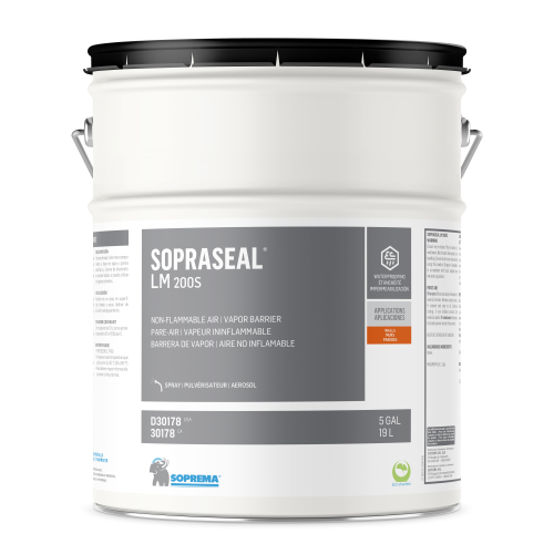 SOPRASEAL LM 200 S Water-based, Single-component, Liquid Air/vapour Barrier for Walls - SOPREMA