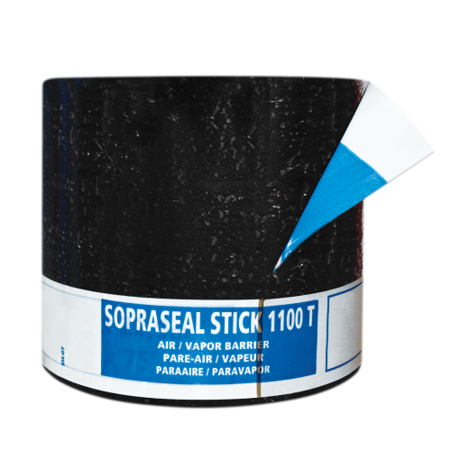 SOPRASEAL STICK 1100 TC cut in rolls Self-Adhesive Air/Vapour Barrier Membrane for Walls - SOPREMA
